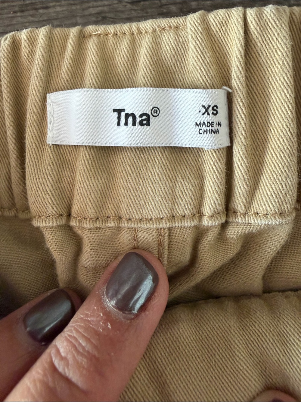 Tna Tan Elastic-Waist Pants